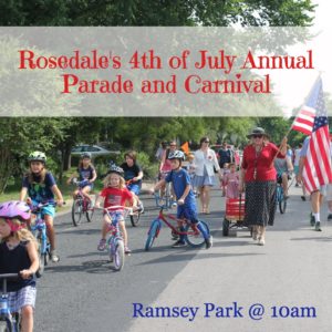 Rosedale 4th of July graphic